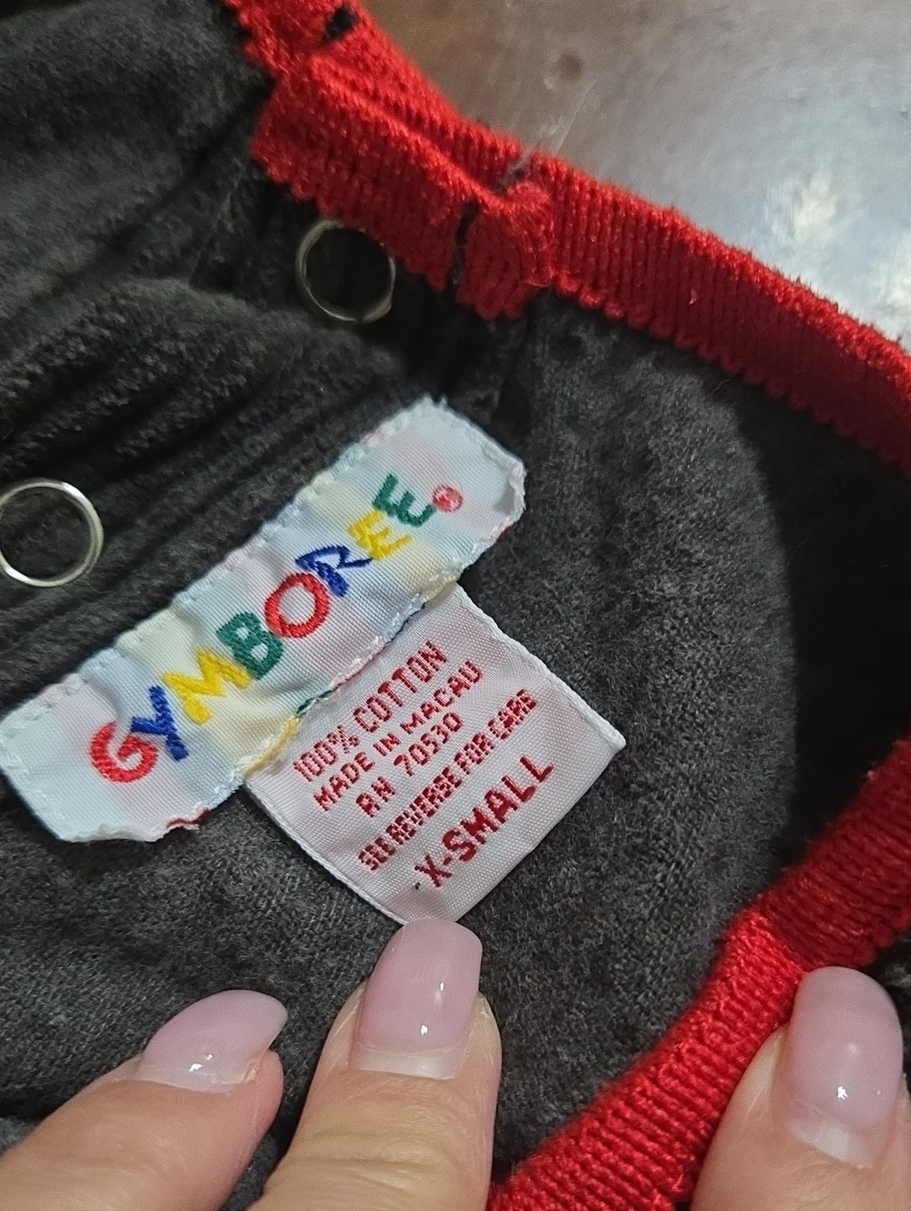 Vintage Gymboree Rainbow Tag Corduroy Brown Dress Xsmsll